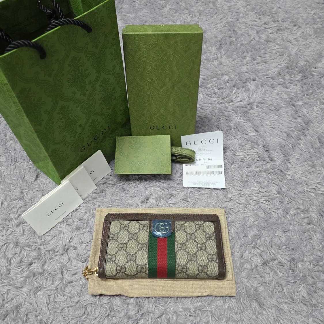 {클로젯}[풀구성+영수증][신형24ss]구찌 오피디아 지퍼돌이 장지갑 상품이미지1