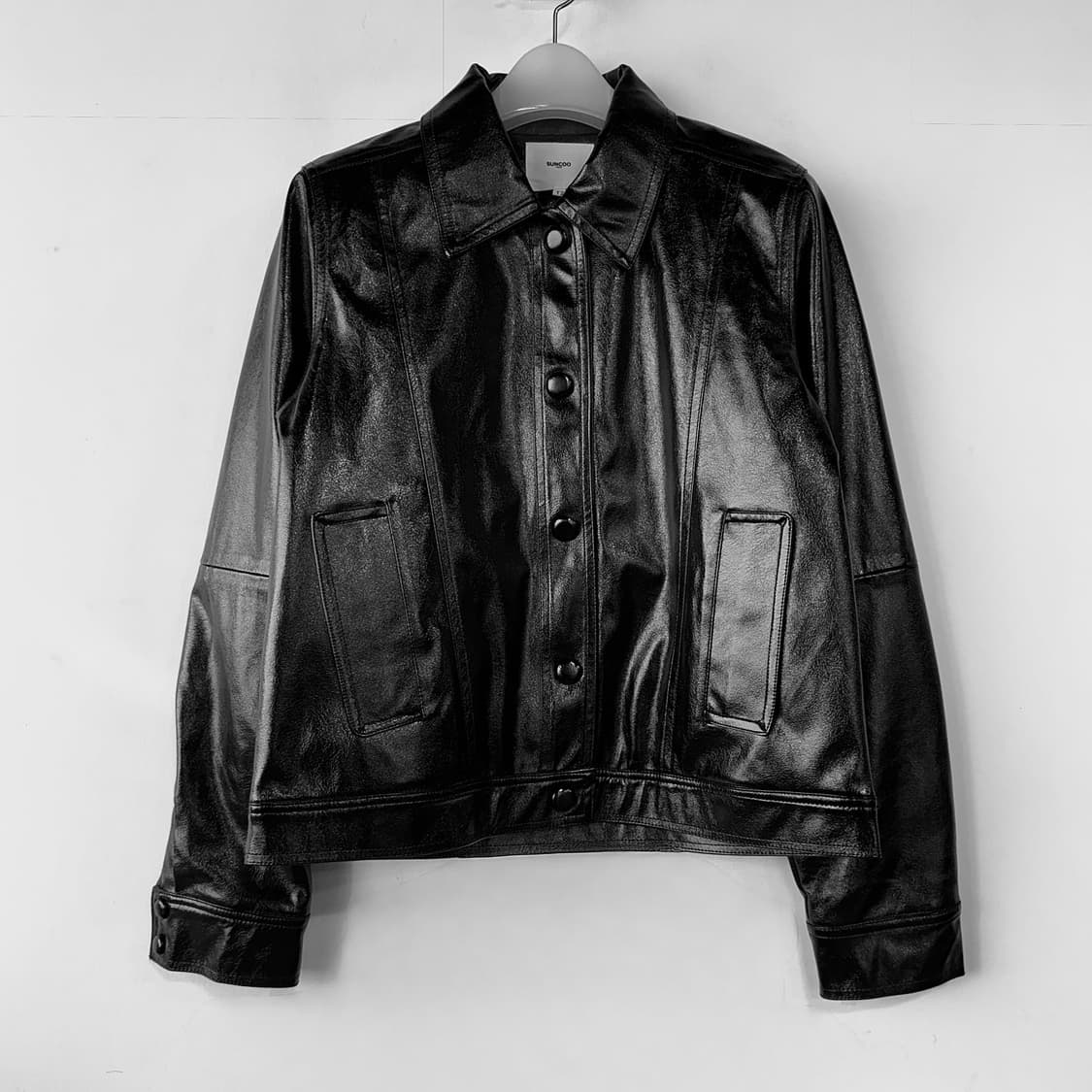 썬쿠 SUNCOO 23 페이크 레더 자켓 상품이미지1