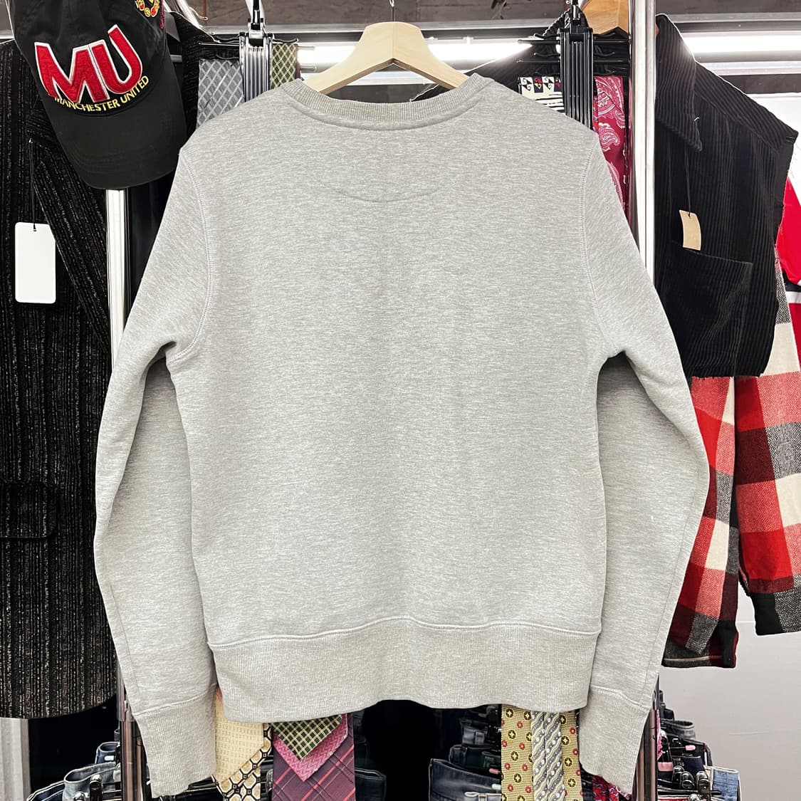 (M) 나이키 스우시 그레이 맨투맨 상품이미지3