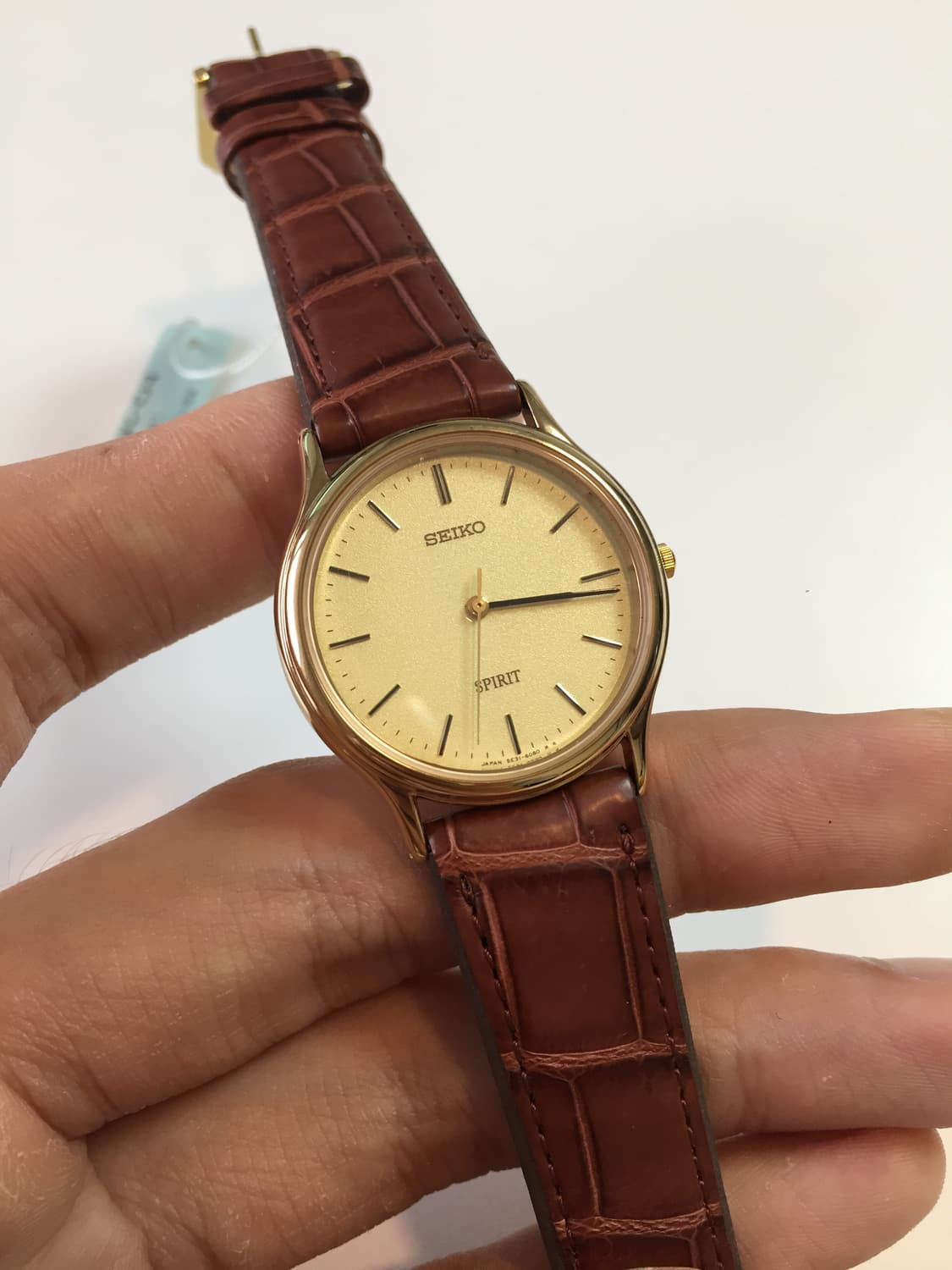 새상품 90s seiko spirit quartz gold 상품이미지3