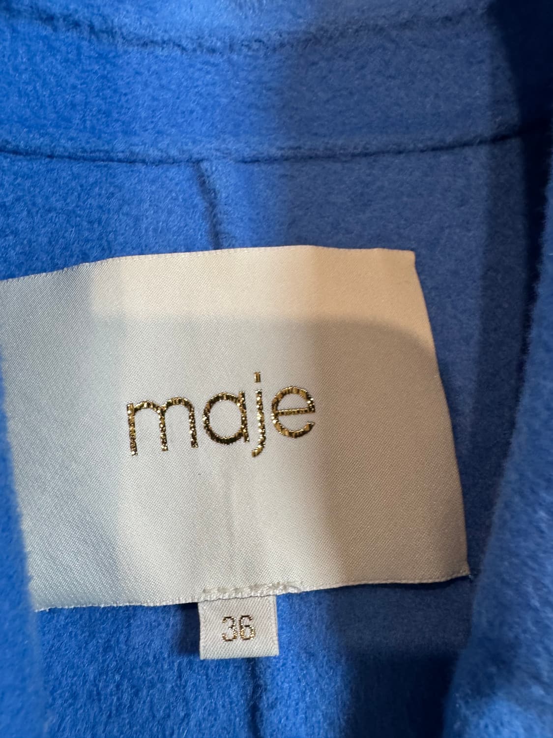 마쥬 블루 롱코트 상품이미지7