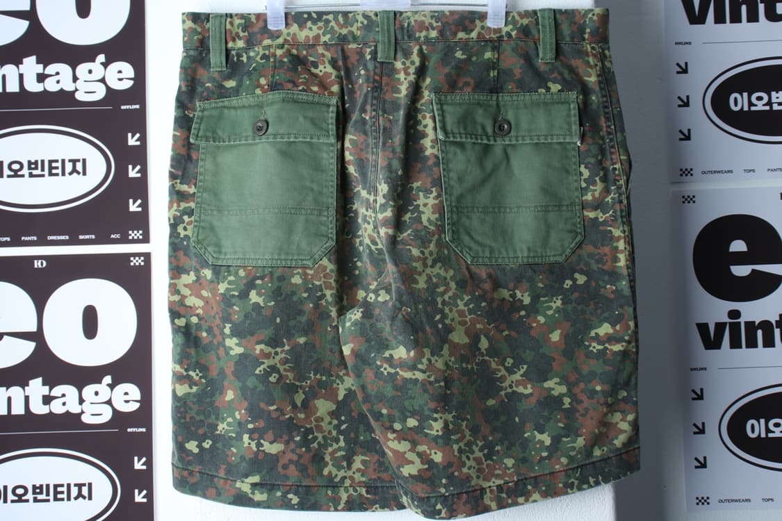(2XL-3XL) 버튼 반바지 팬츠 빅사이즈 카모 밀리터리-P9986 상품이미지5