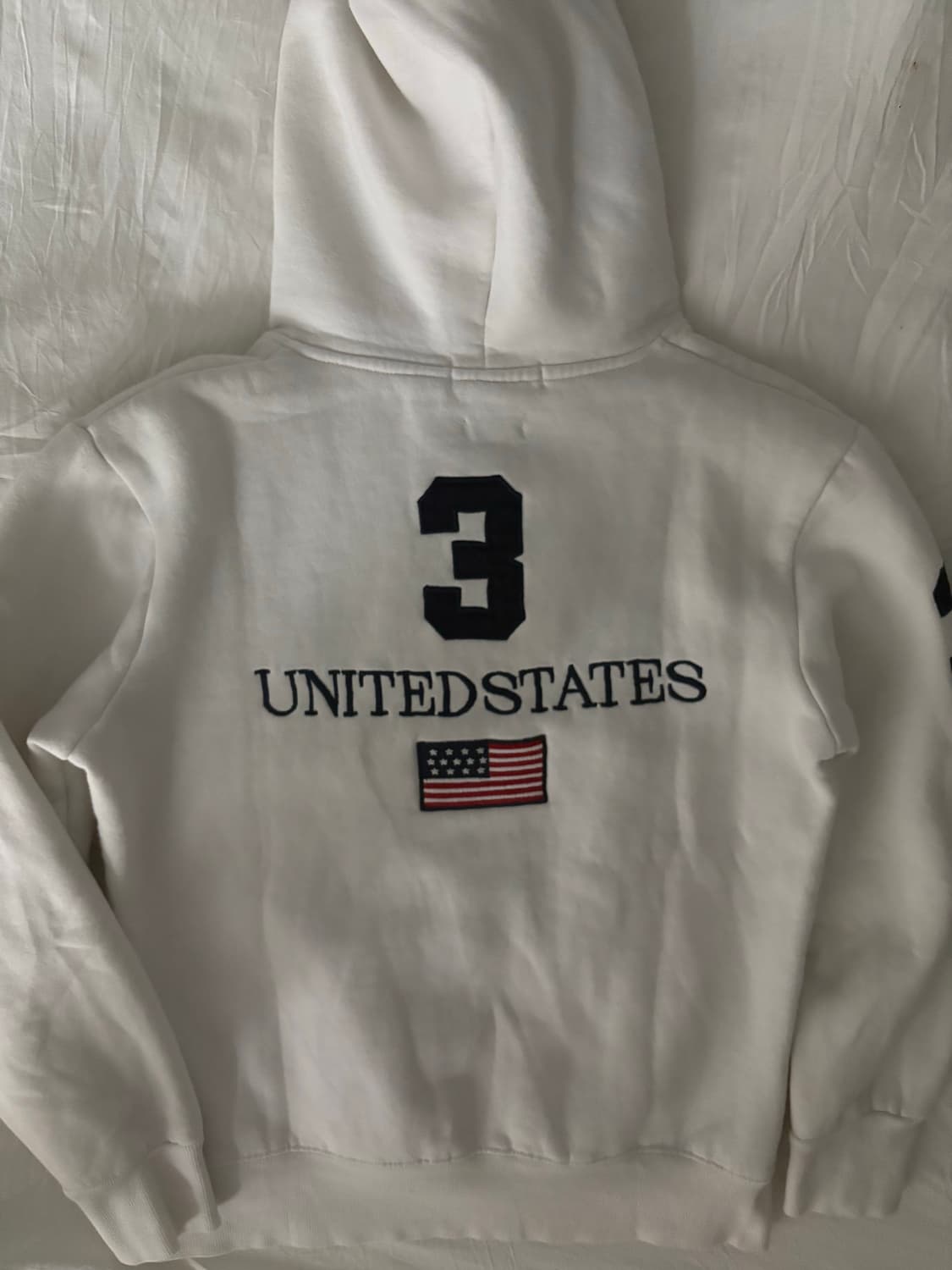 폴로 빅포니 성조기 후드티 화이트 상품이미지4