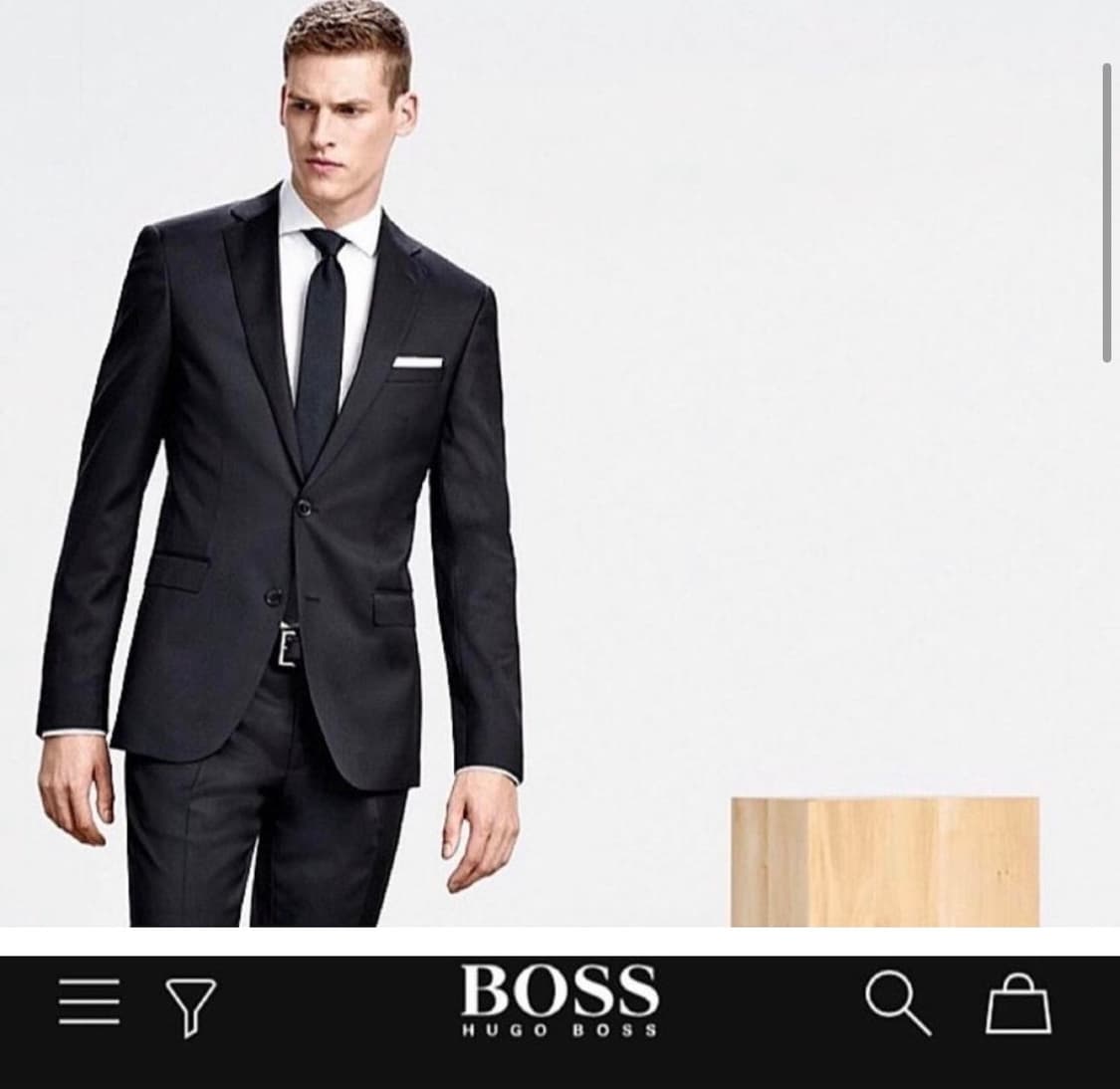 [97/31] 휴고보스 블랙 정장 수트 상품이미지1