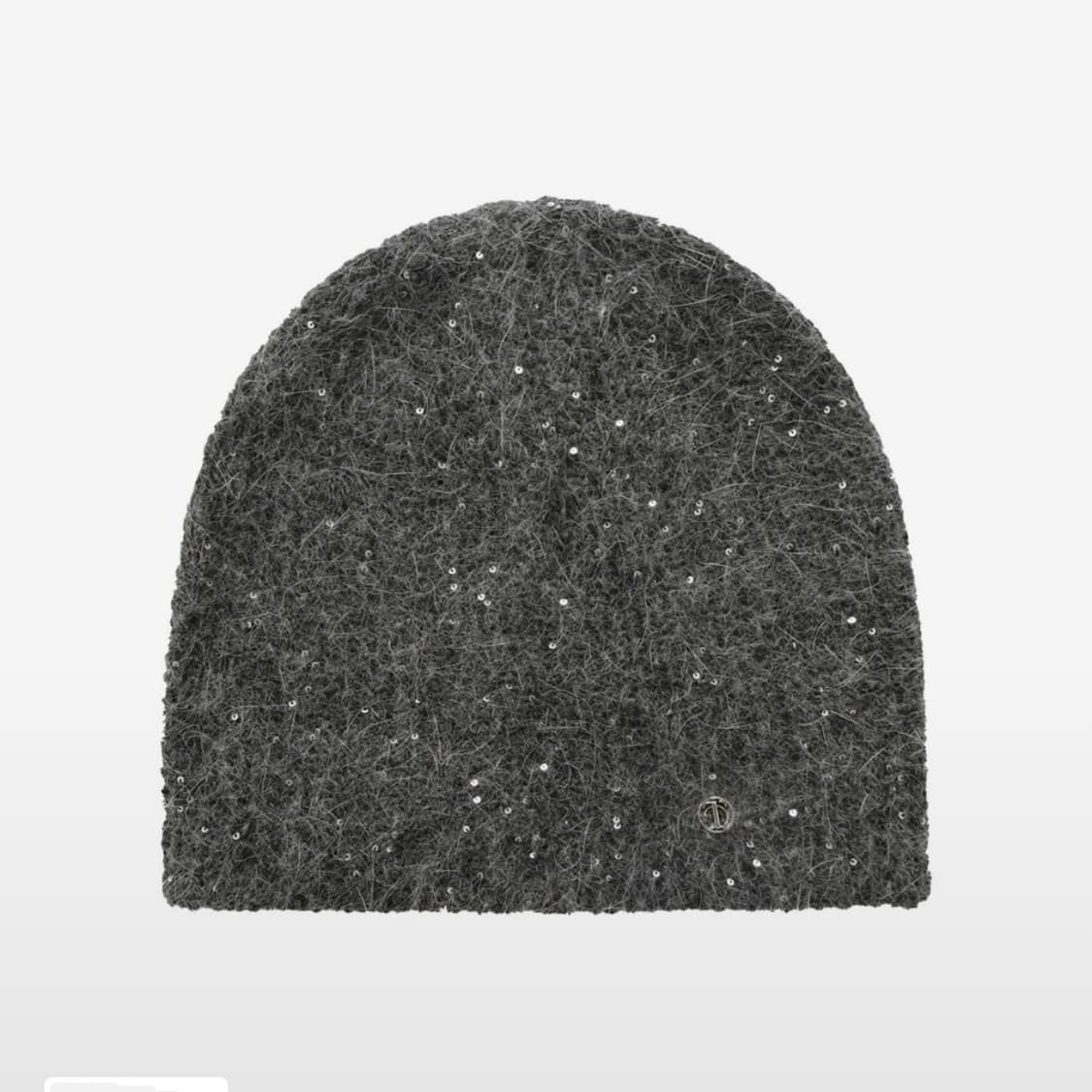 트리밍버드 비니 Spangle Angora Beanie 차콜 색상 상품이미지1
