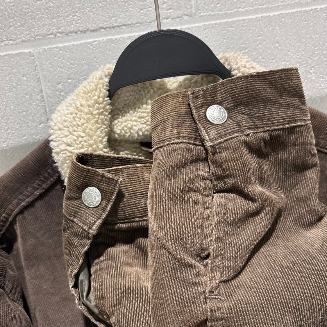 Levis Sherpa Brown Denim Jacket 상품이미지8