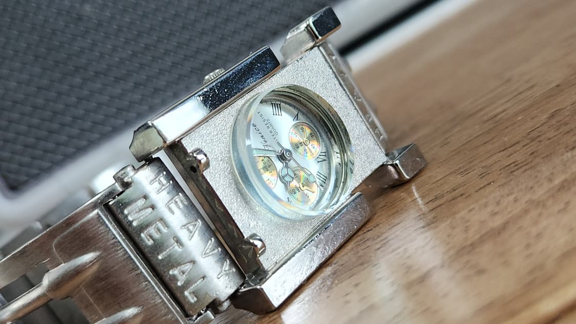 # 빈티지 레어 헤비메탈 복고풍 시계 급처 상품이미지7