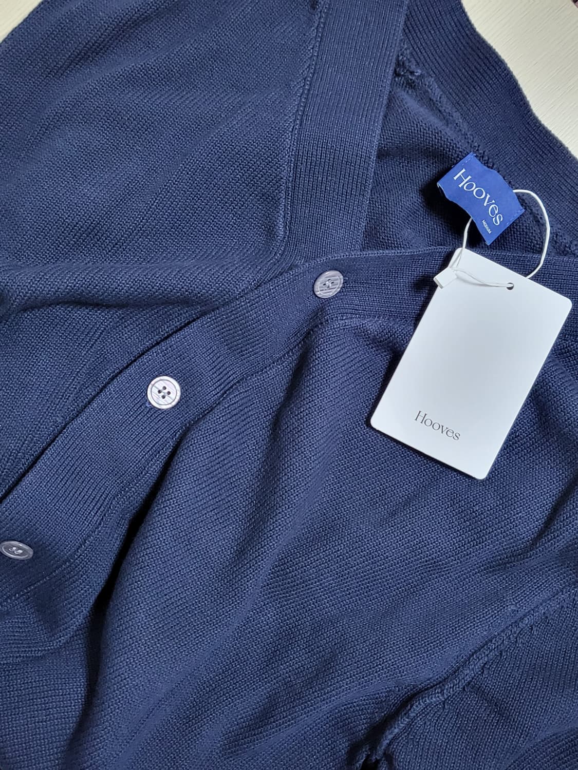 후브스 리버스 세미오버 가디건 네이비 M 상품이미지6