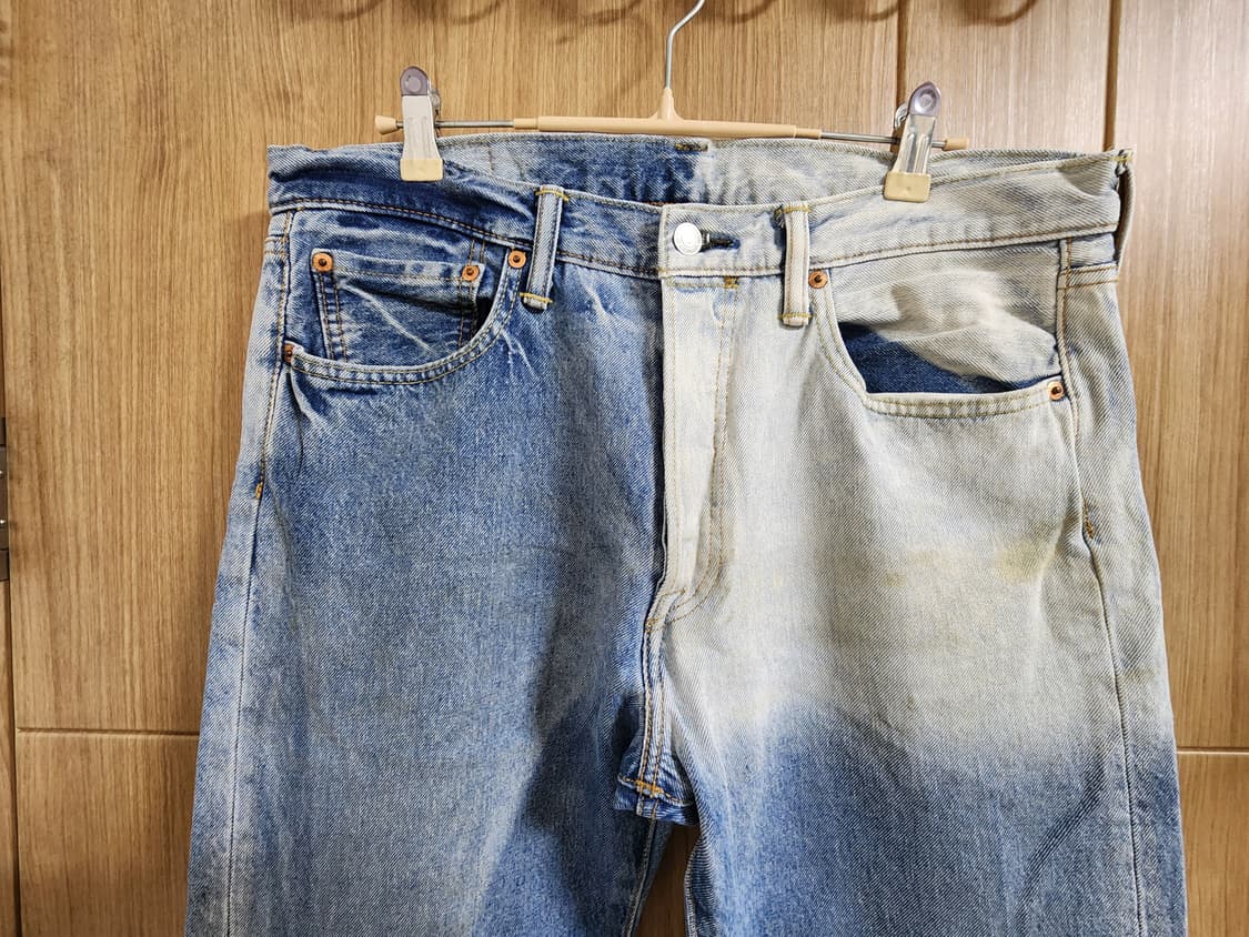 (34)리바이스 501 T 빈티지 데미지 데님 팬츠 상품이미지2