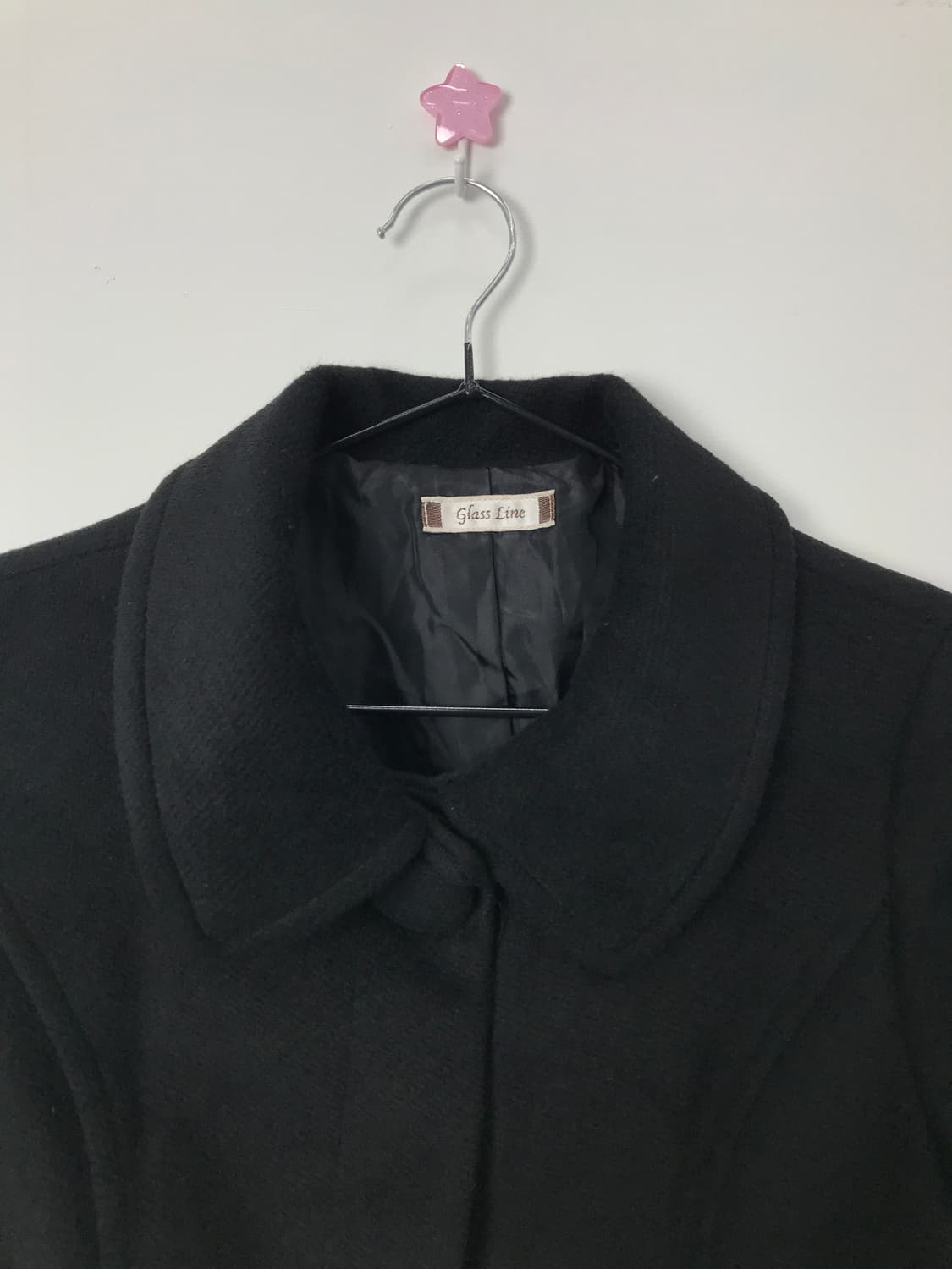 Jpn Black Wool Single-Breasted Half Coat 상품이미지5