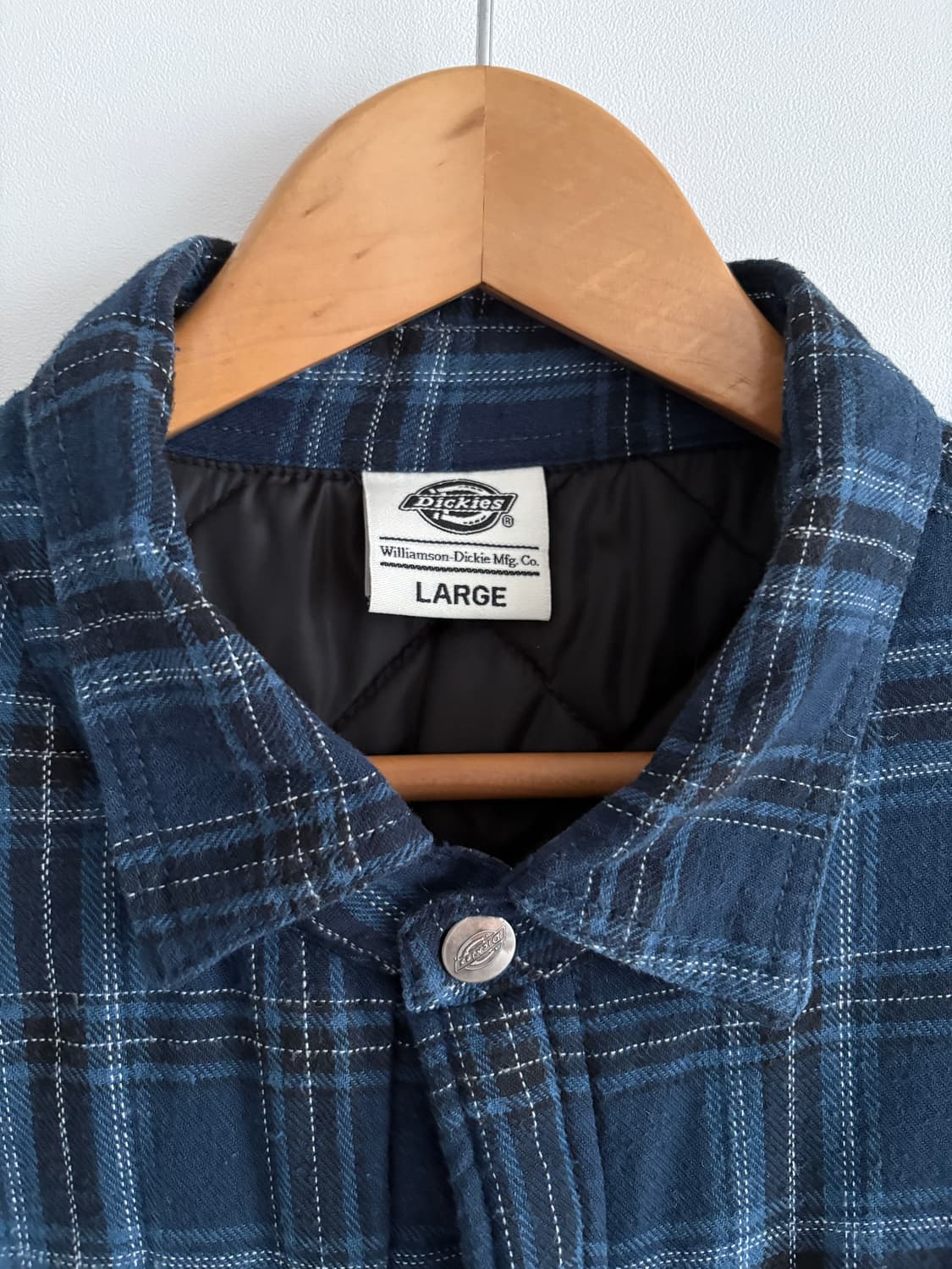 Dickies 체크 플란넬 패딩 셔츠 자켓 L 상품이미지4