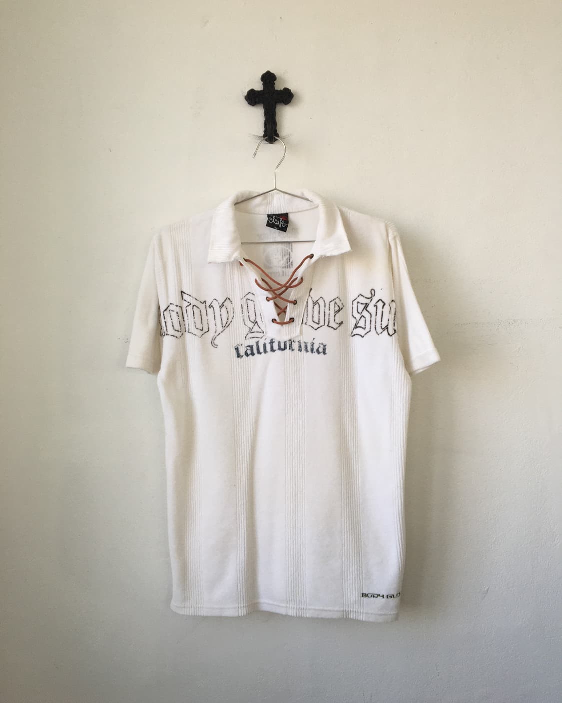 Lace up point ribbed pk t 상품이미지2