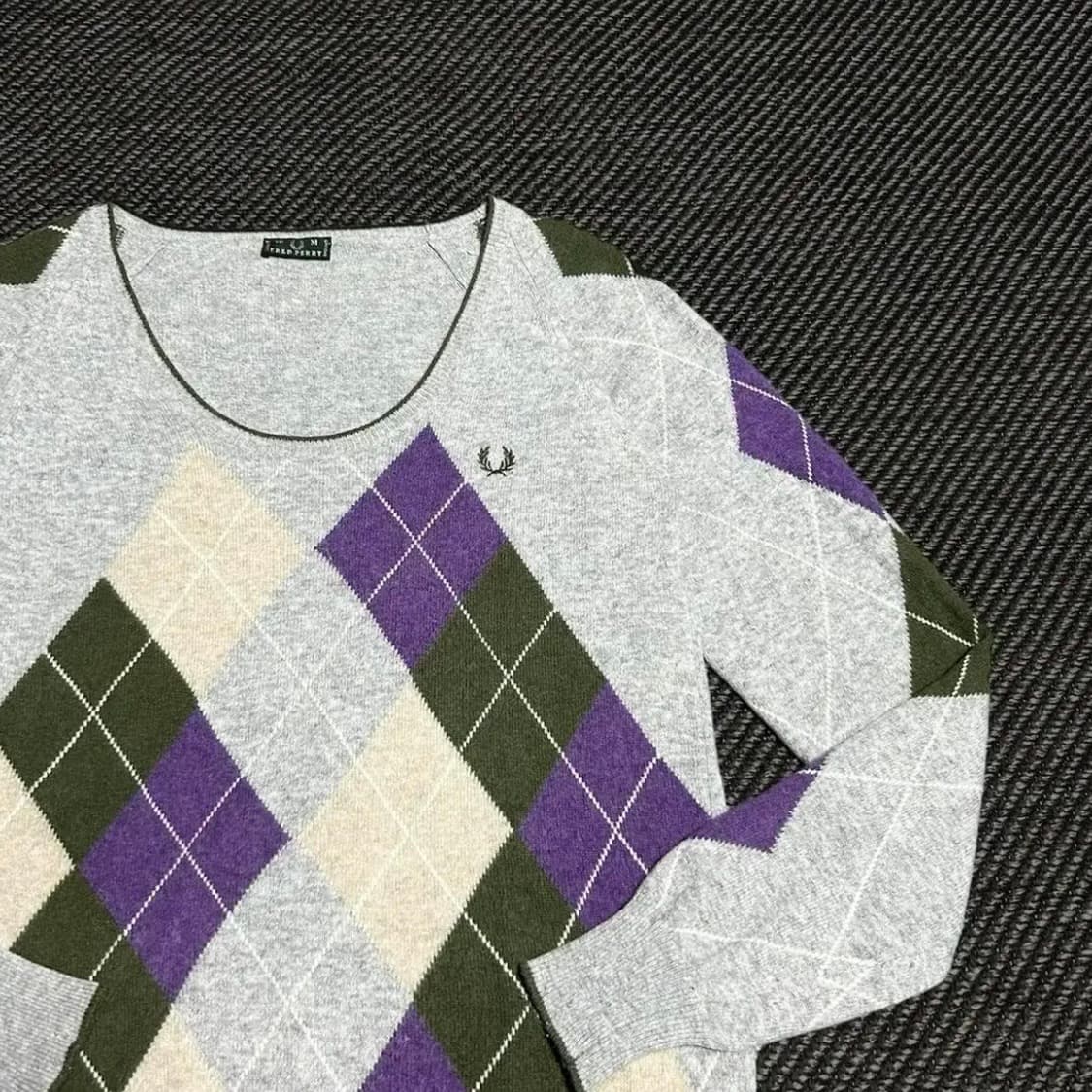 [M] Fred perry 프레드페리 캐시미어 블렌드 U넥 니트 상품이미지3