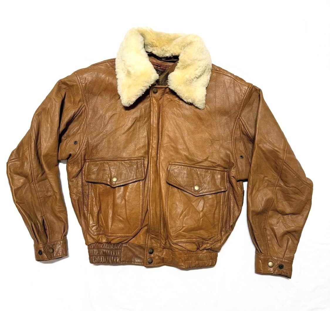 G-1 레더 봄버 자켓 상품이미지1