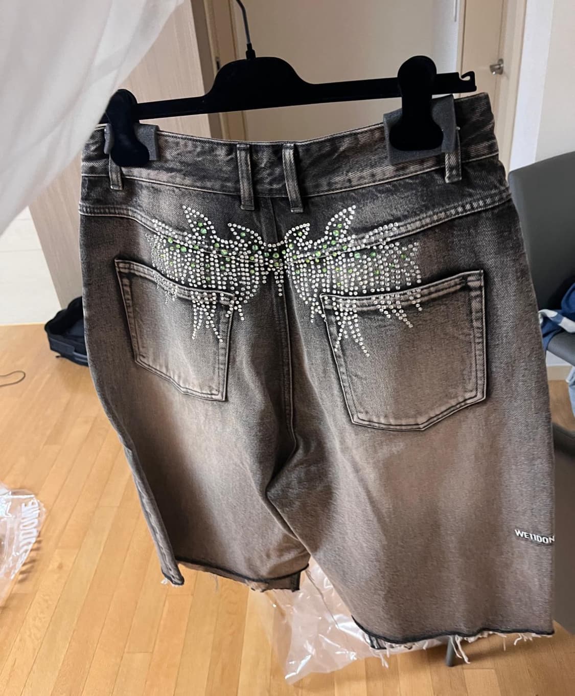 (새 상품) WE11DONE 보석 데님 쇼츠 상품이미지5