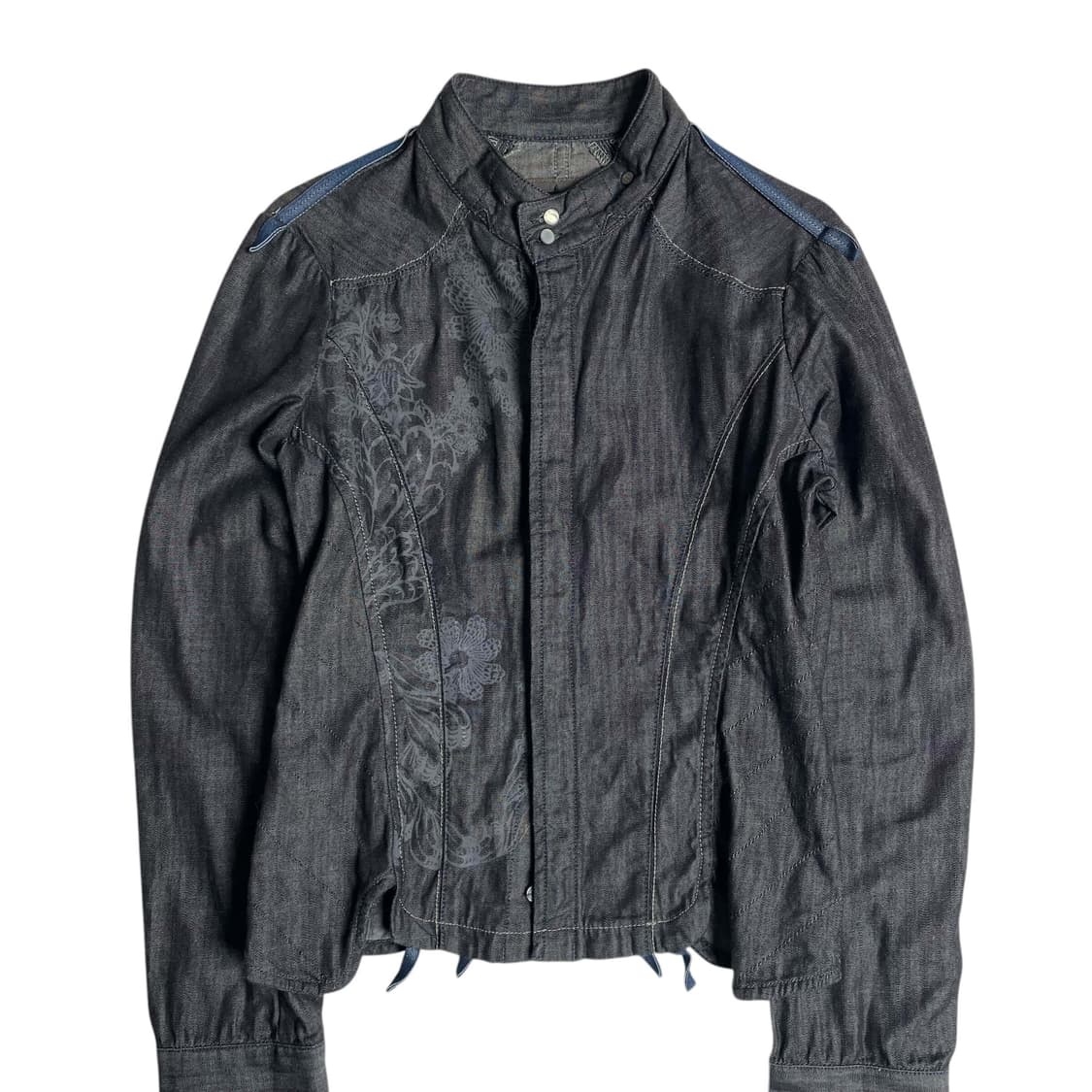 Diesel 플라워 프린팅 스티치 데님 자켓 상품이미지2