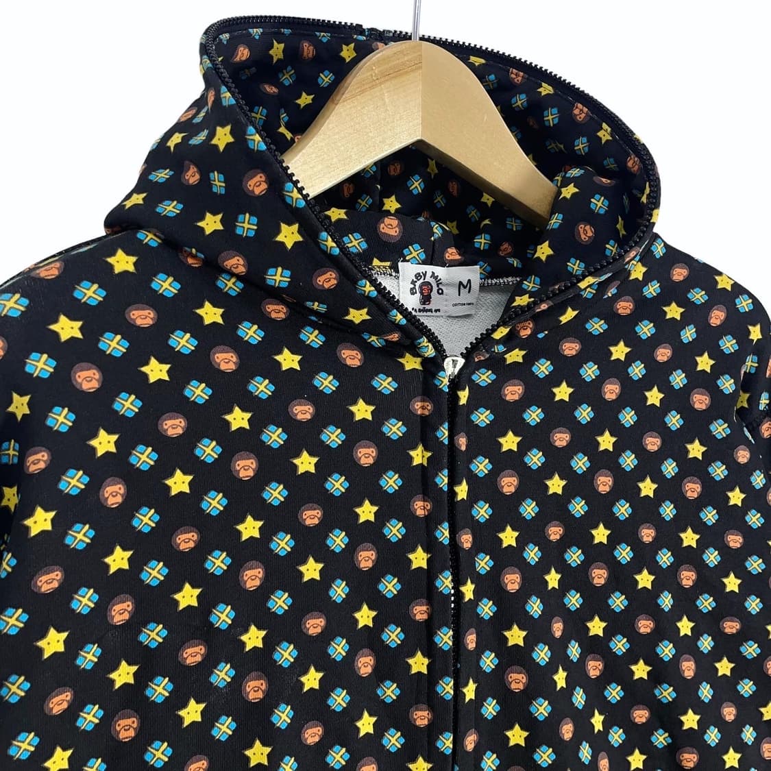 Baby Milo pattern hood zip-up 상품이미지2