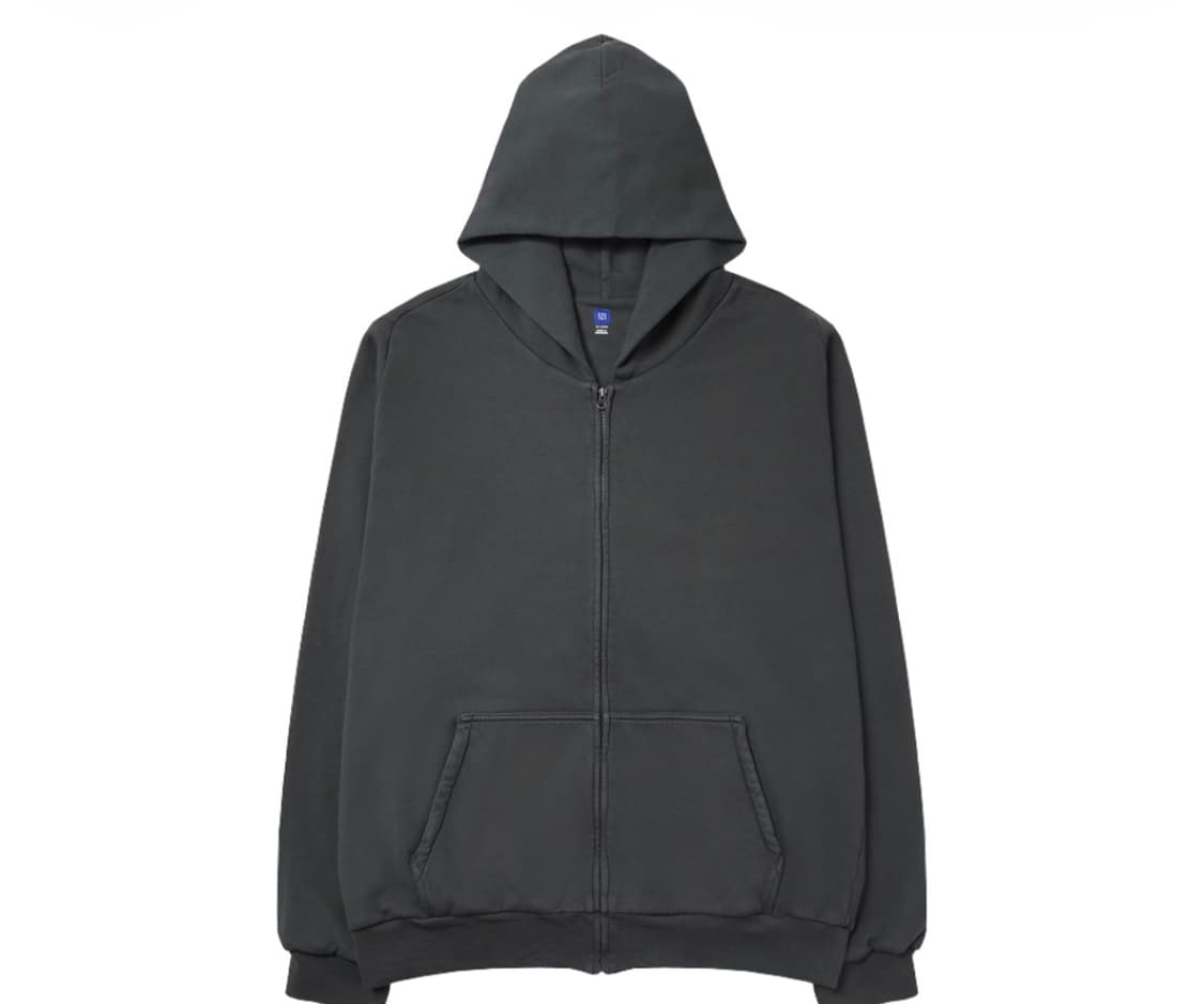 Yeezy YZY zip-up hoodie dark grey 상품이미지1