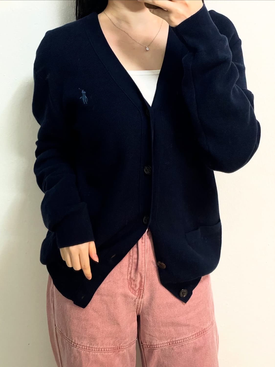 폴로 네이비 가디건 상품이미지1