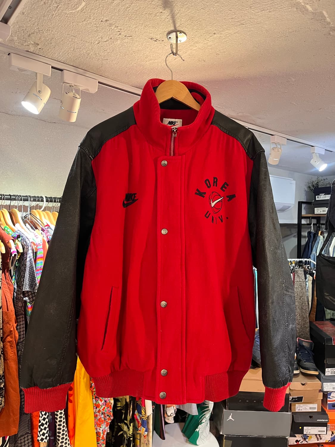 90년대 나이키 고려대학교 바시티 자켓 (한국제) 상품이미지1