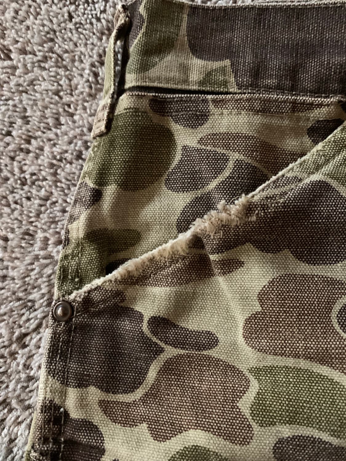 made in usa 70s carhartt camo 칼하트 카모 팬츠 상품이미지7