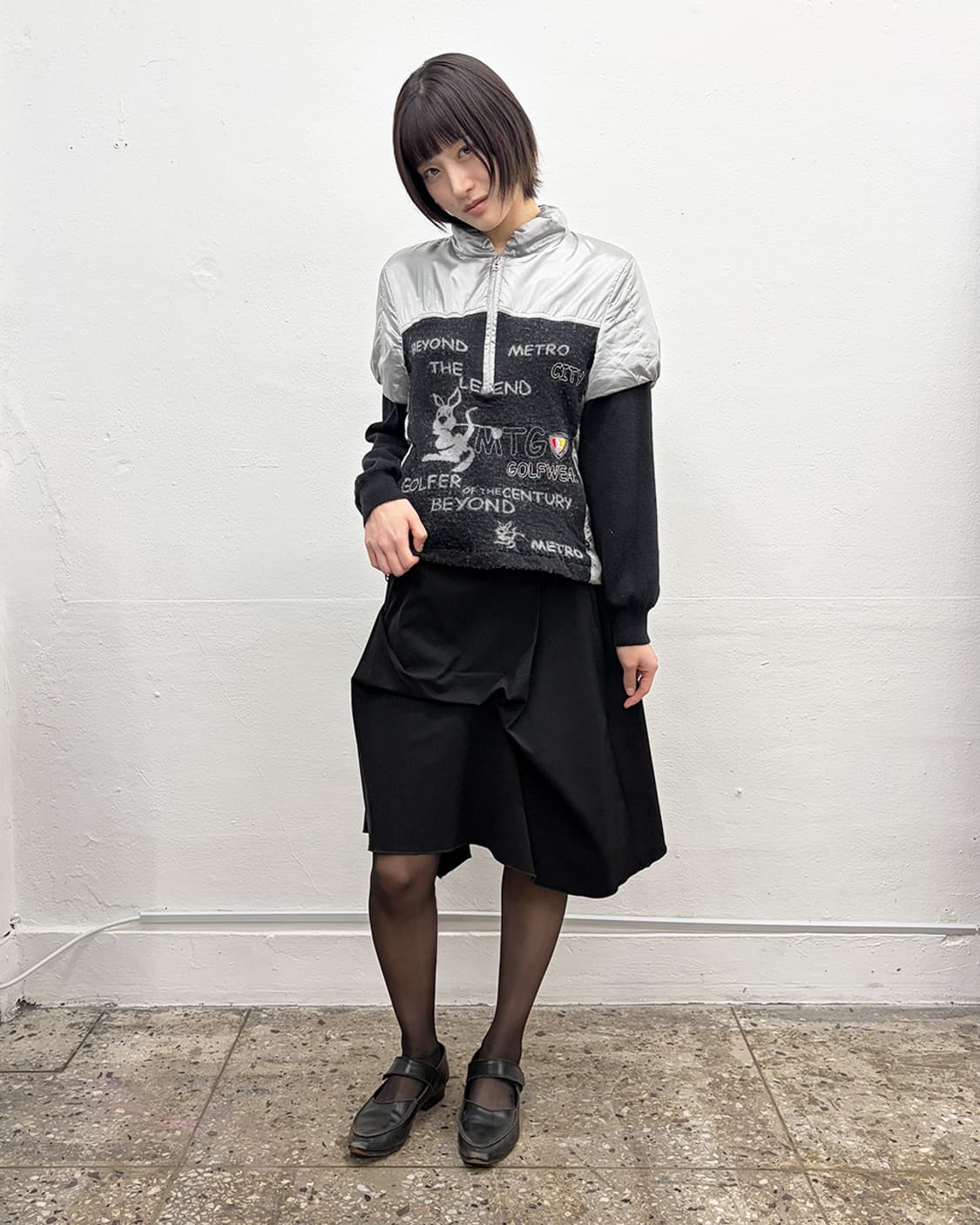 메트로시티 메탈릭 하이브리드 니트 풀오버 상품이미지6