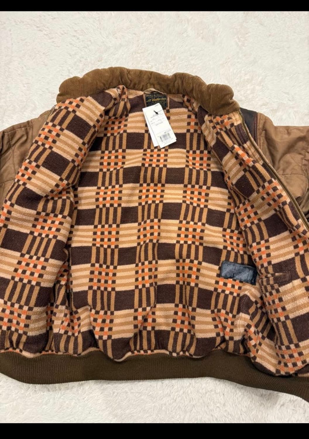 RRL 오일클로스 요크 패딩 S 판매 상품이미지5