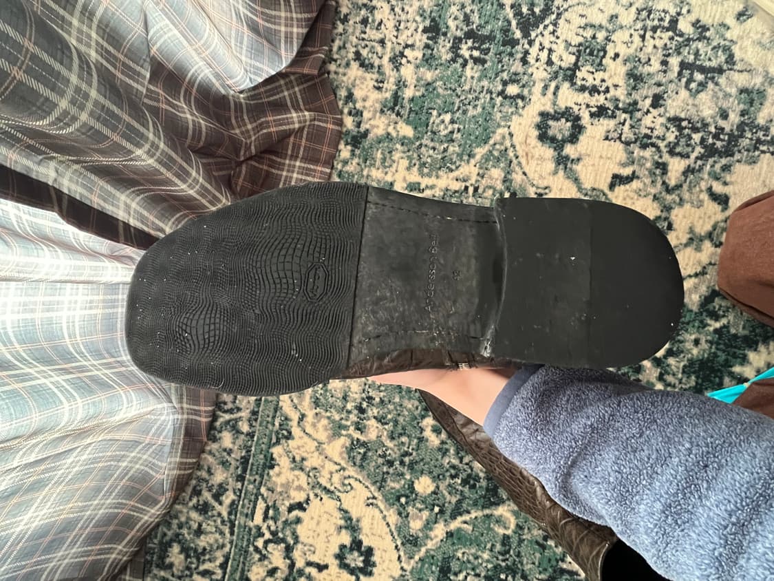 앤더슨벨 크록 뉴 패널 스퀘어토 부츠 42(270) 카키/블랙 상품이미지6