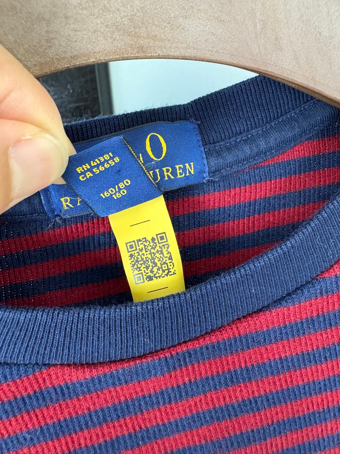 [S]POLO 레드네이비 스트라이프 티셔츠 상품이미지5