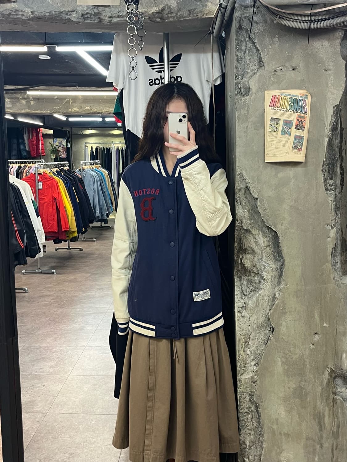 엠엘비 보스턴 바시티 자켓 네이비 100 #csz2252 상품이미지2