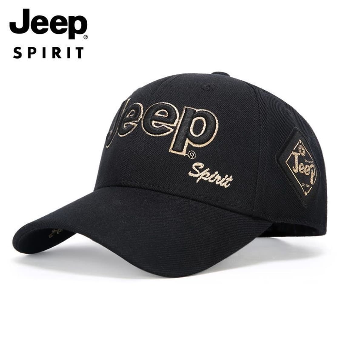 Jeep Spirit  볼캡 남녀공용 캐주얼 모자 / 블랙골드 상품이미지1