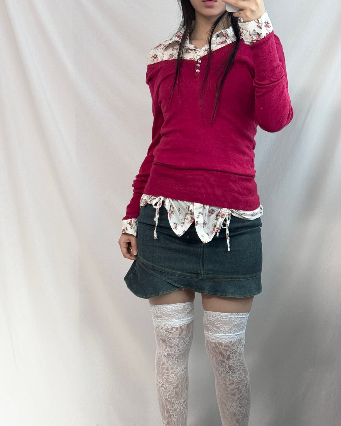 투 웨이 와이드 넥 버튼 니트 상품이미지2