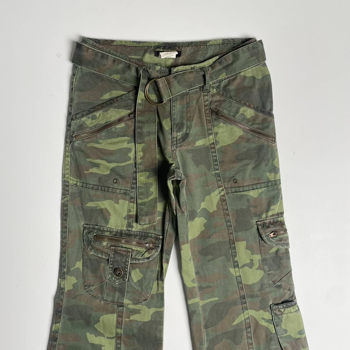 Hucom 카모 패턴 부츠컷 팬츠 상품이미지2