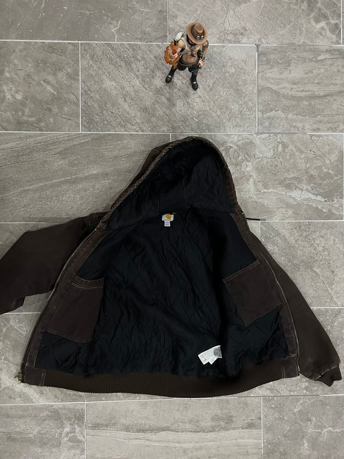 (S) 칼하트 덕 액티브 후드자켓 J130 DKB 다크브라운 상품이미지3