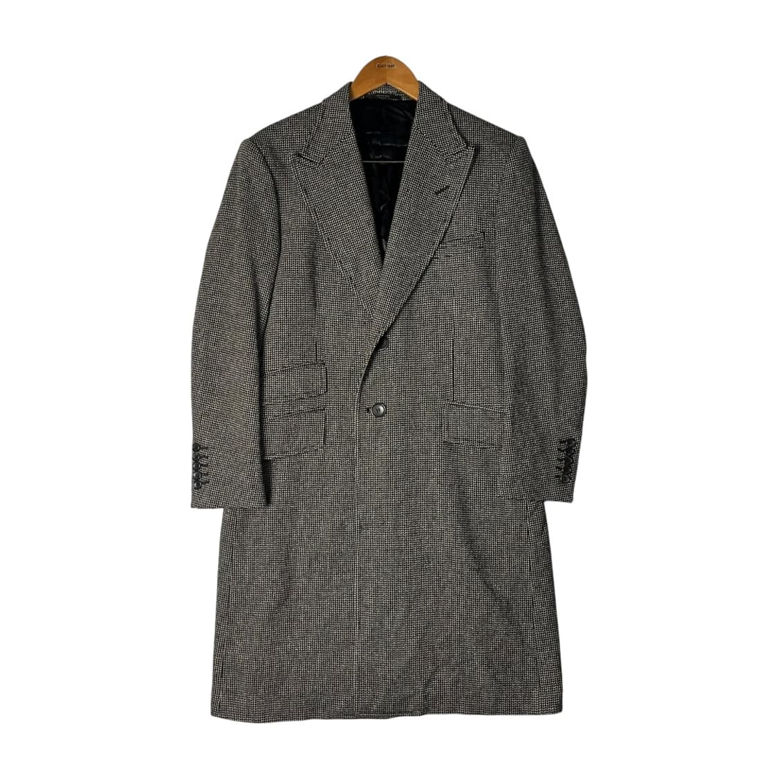 [GUCCI] 구찌 캐시미어 혼방 헤링본 롱 코트 상품이미지1