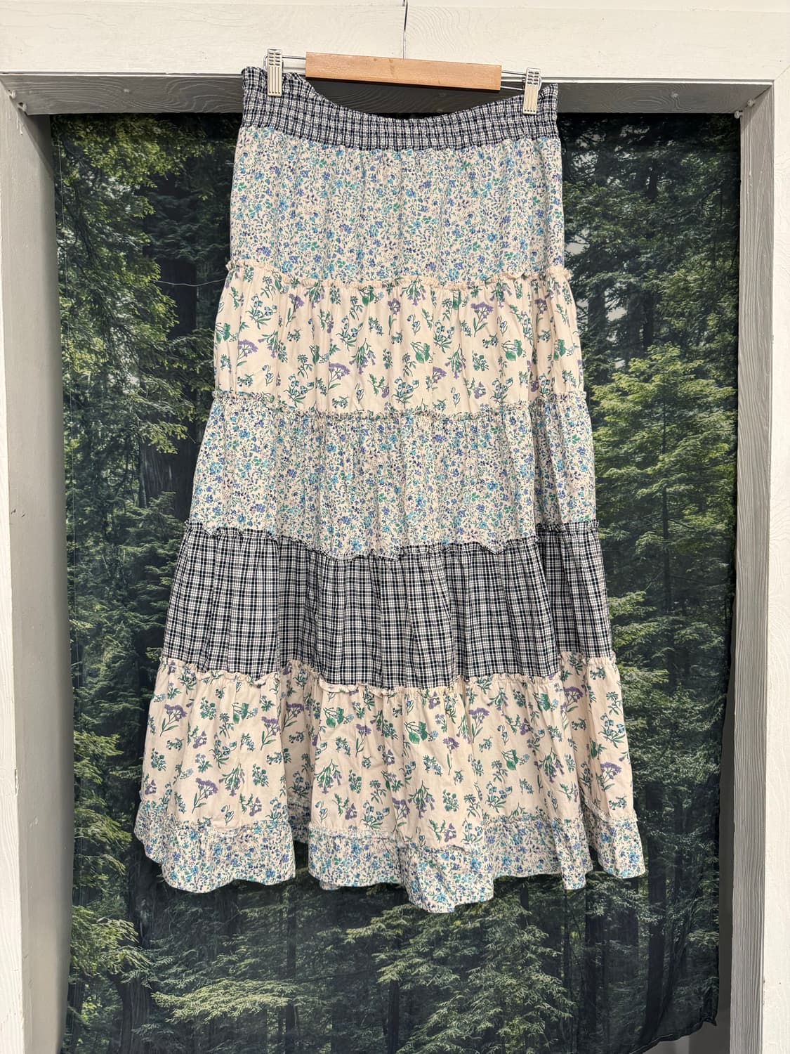 패치워크 캉캉 원피스 치마 상품이미지2