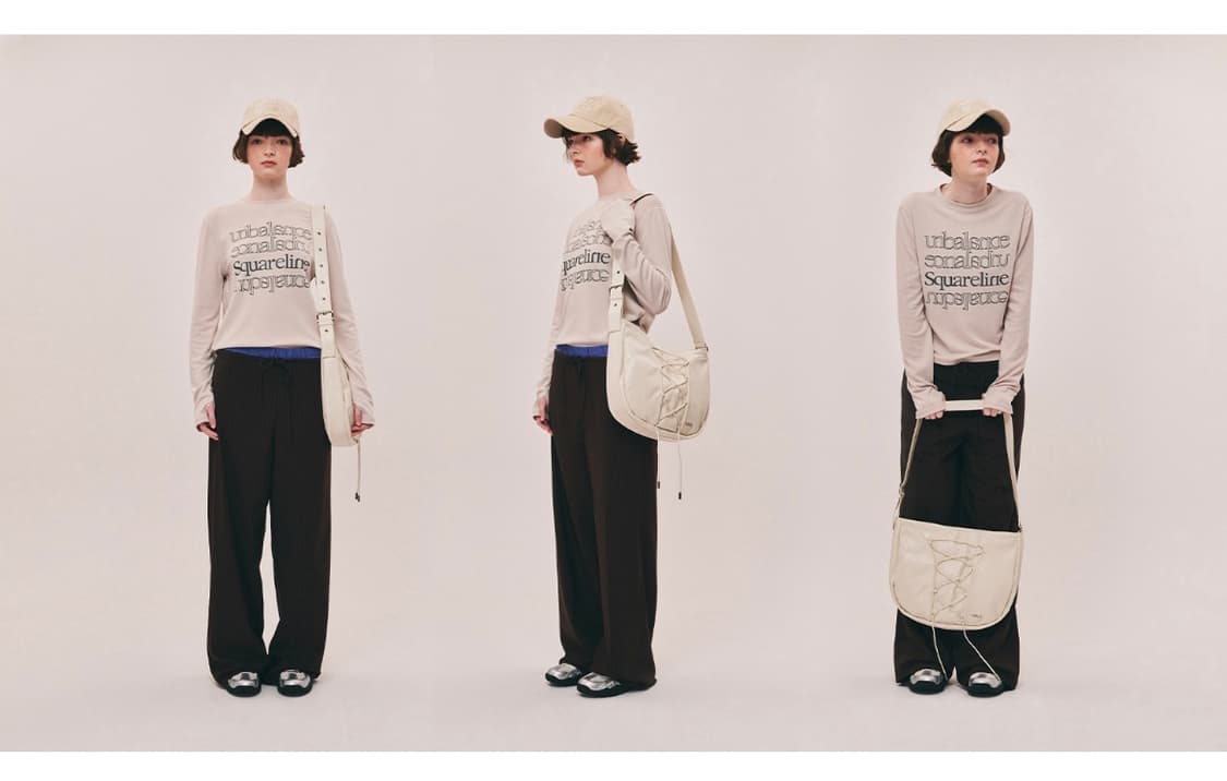 [새상품] 스퀘어라인 리나백 크로스백 숄더백 실버백 상품이미지3