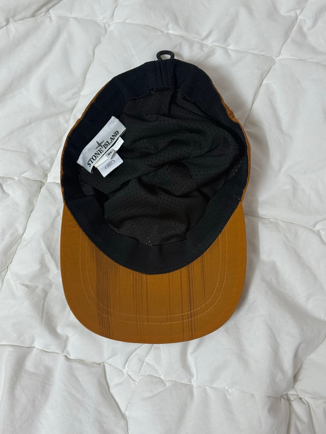 스톤아일랜드 나일론 오렌지 볼캡 모자 XL 상품이미지2