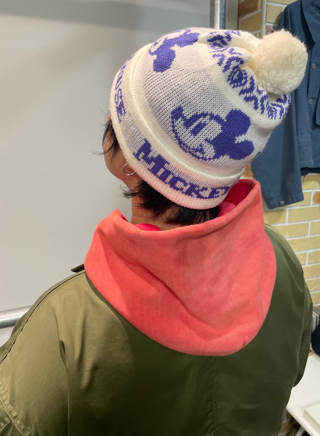 Mickey mouse pom pom beanie 상품이미지6