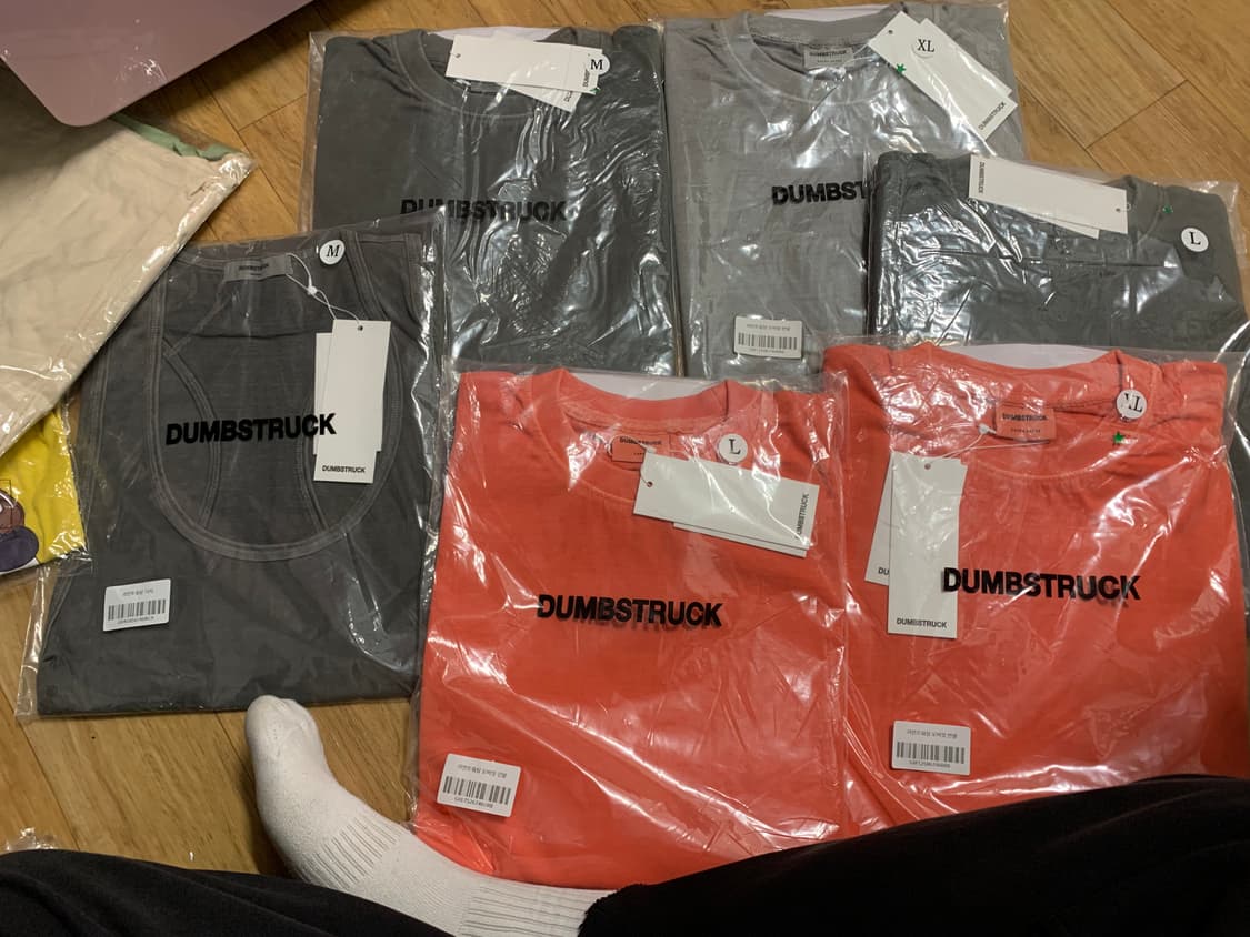 dbsr 가먼트워싱 긴팔 반팔 나시 새제품 사이즈다양 상품이미지1