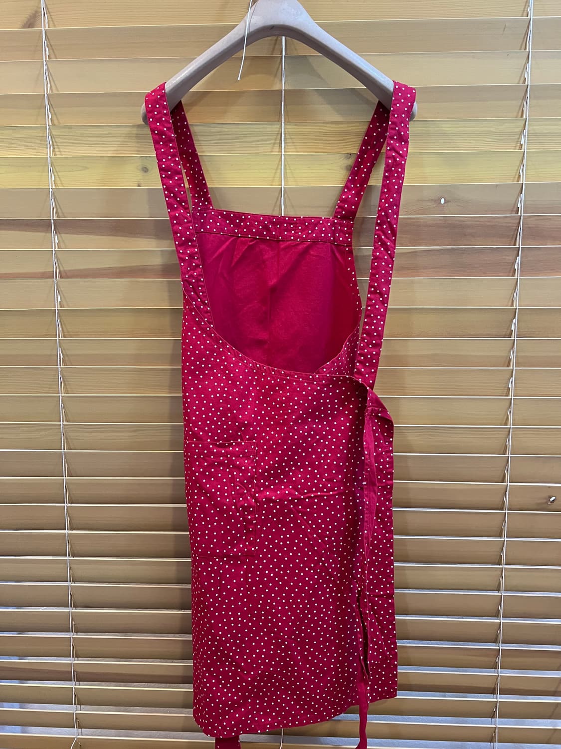 일본수입 홈웨어 레드도트 에이프런 앞치마 상품이미지3