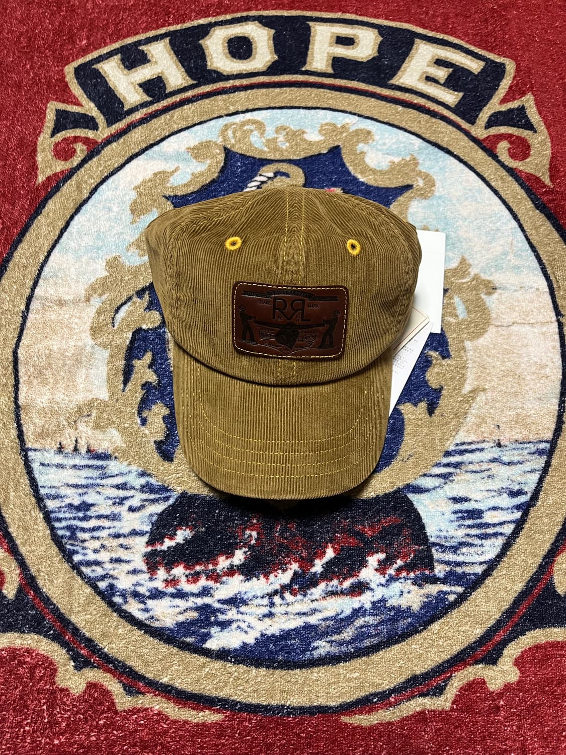 더블알엘 (RRL) 레더 패치 코듀로이 트러커 캡 상품이미지1