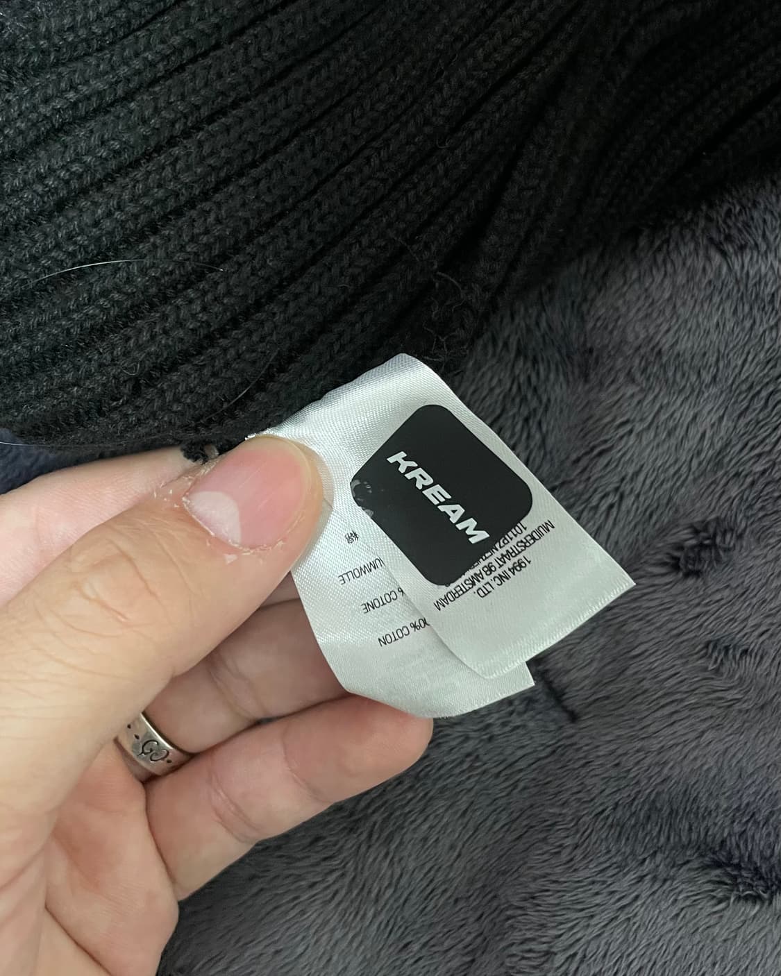 슈프림 오버다이드 비니 블랙 상품이미지3