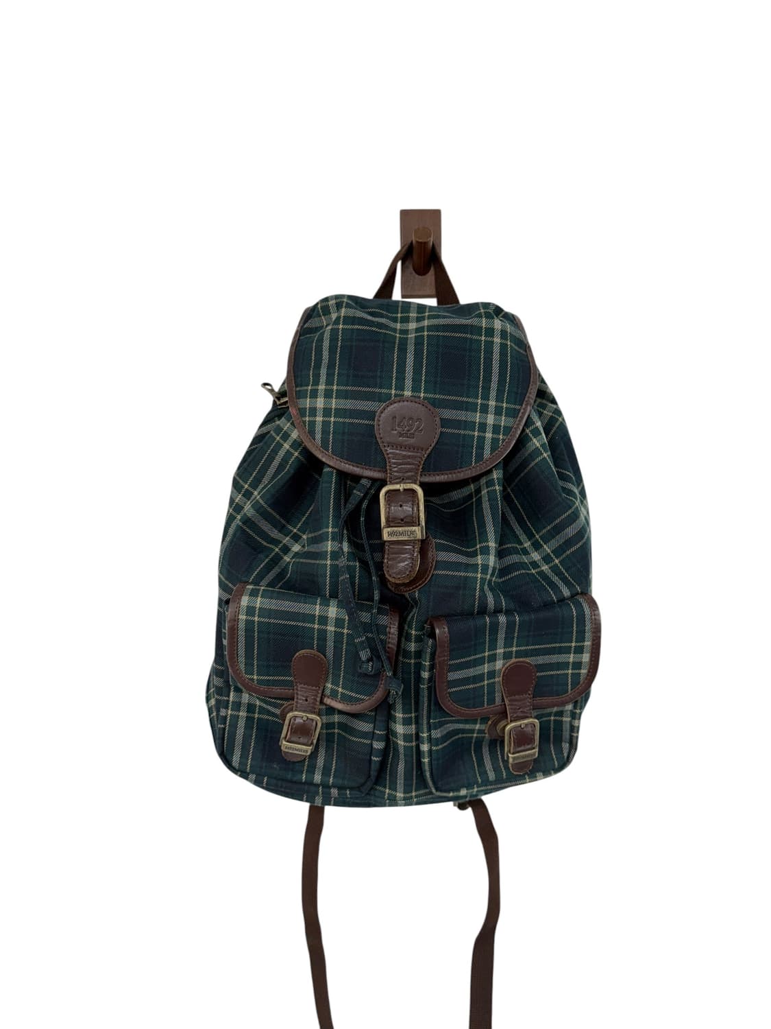 빈티지 체크 백팩  상품이미지1