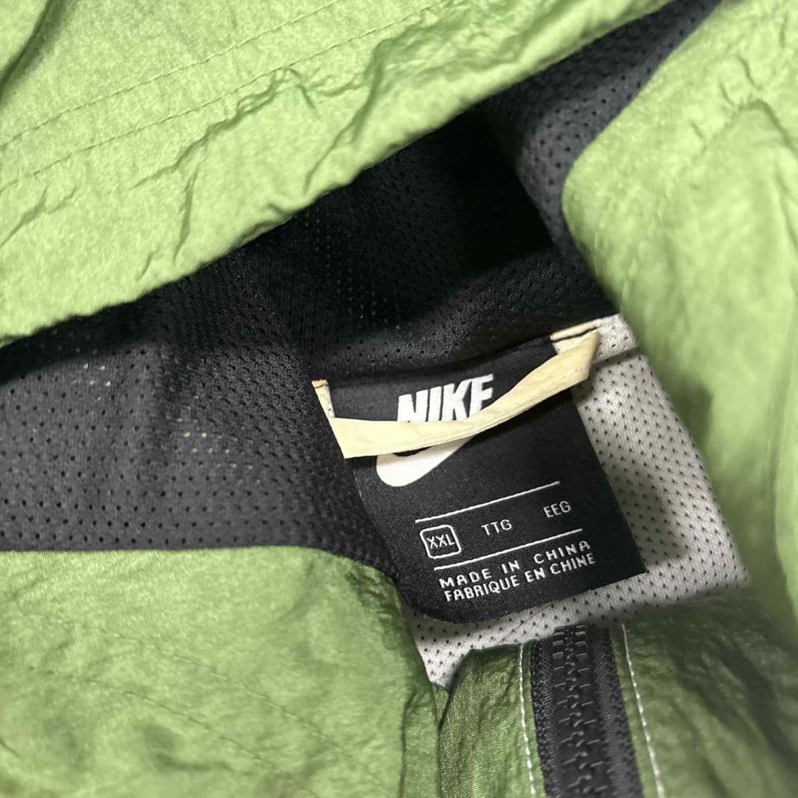 나이키 준신형 더블스우시 배색 윈드브레이커 자켓 바람막이 희귀져지(110 상품이미지3