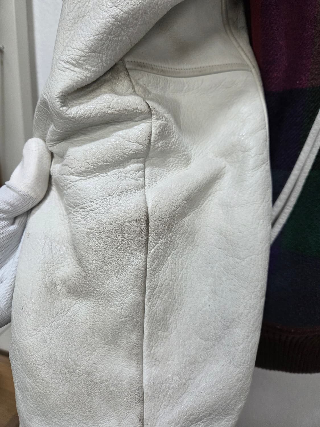 컬럼비아 울 레더 바시티 자켓 봄버점퍼 블루종 상품이미지7