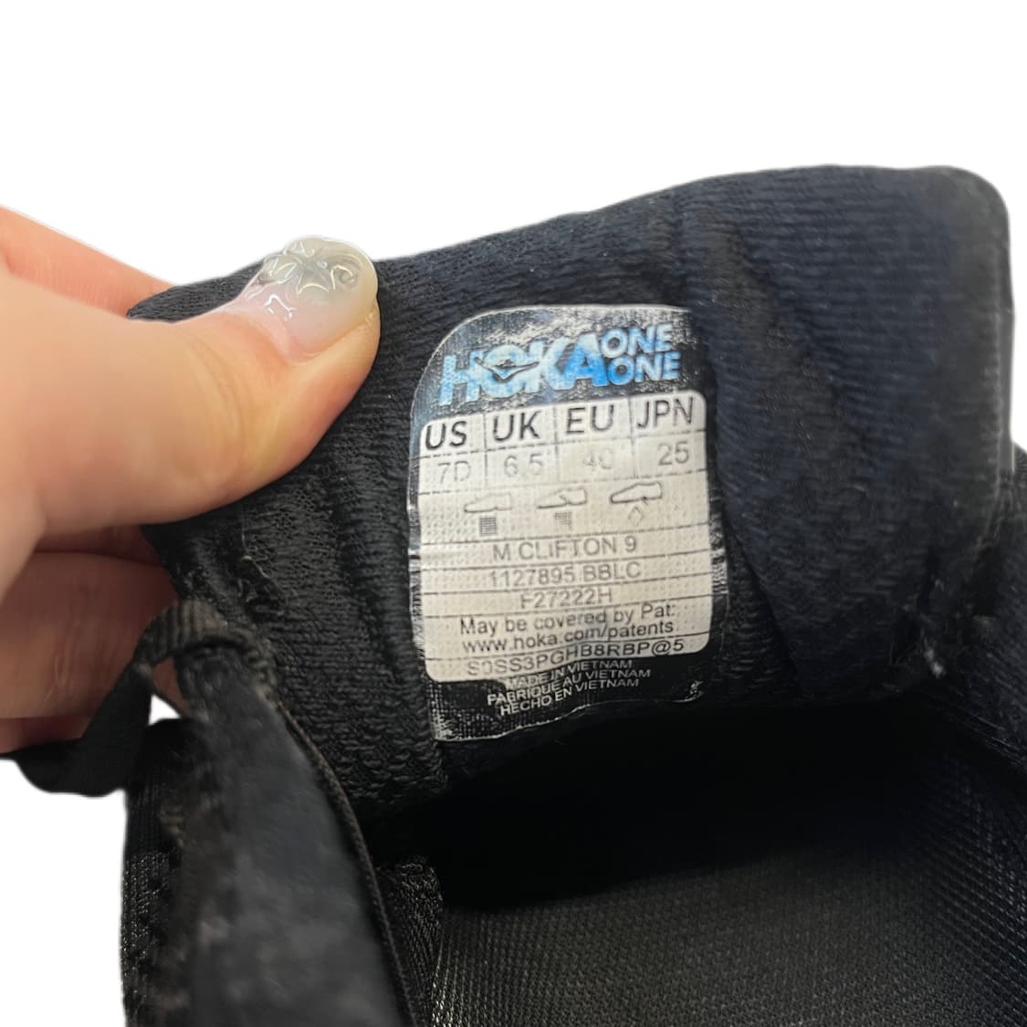호카 클리프톤9 블랙 슈즈 신발 상품이미지9