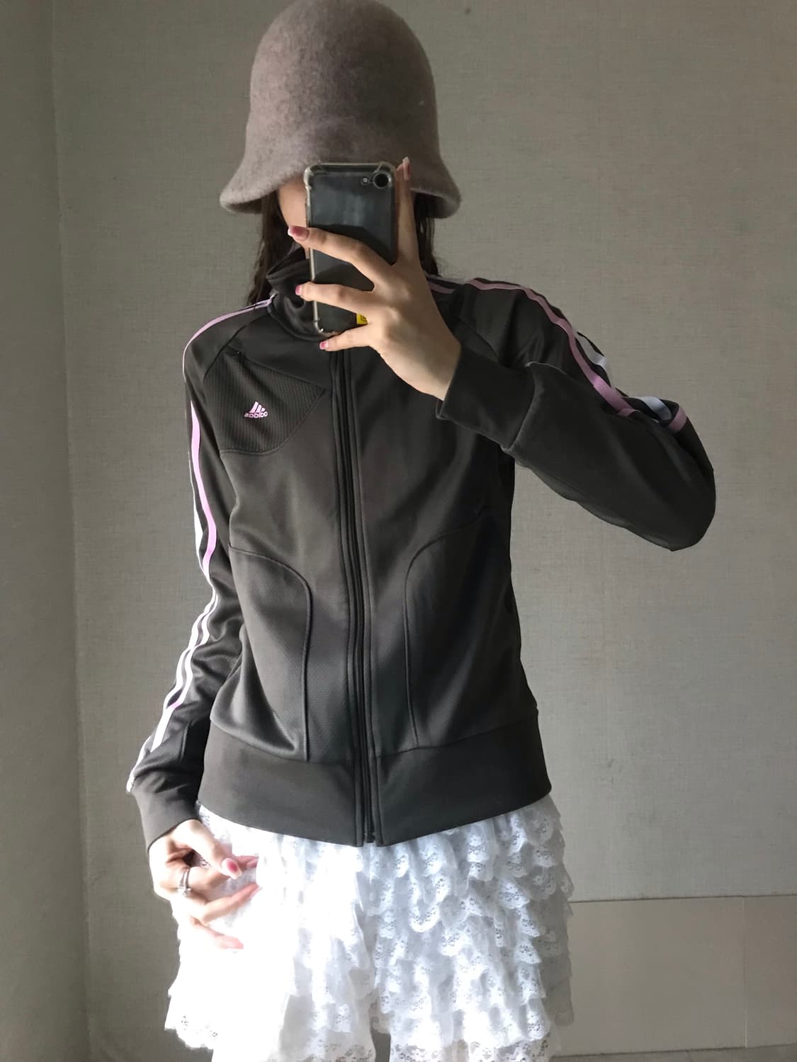 아디다스 카키 연핑크 져지 상품이미지4