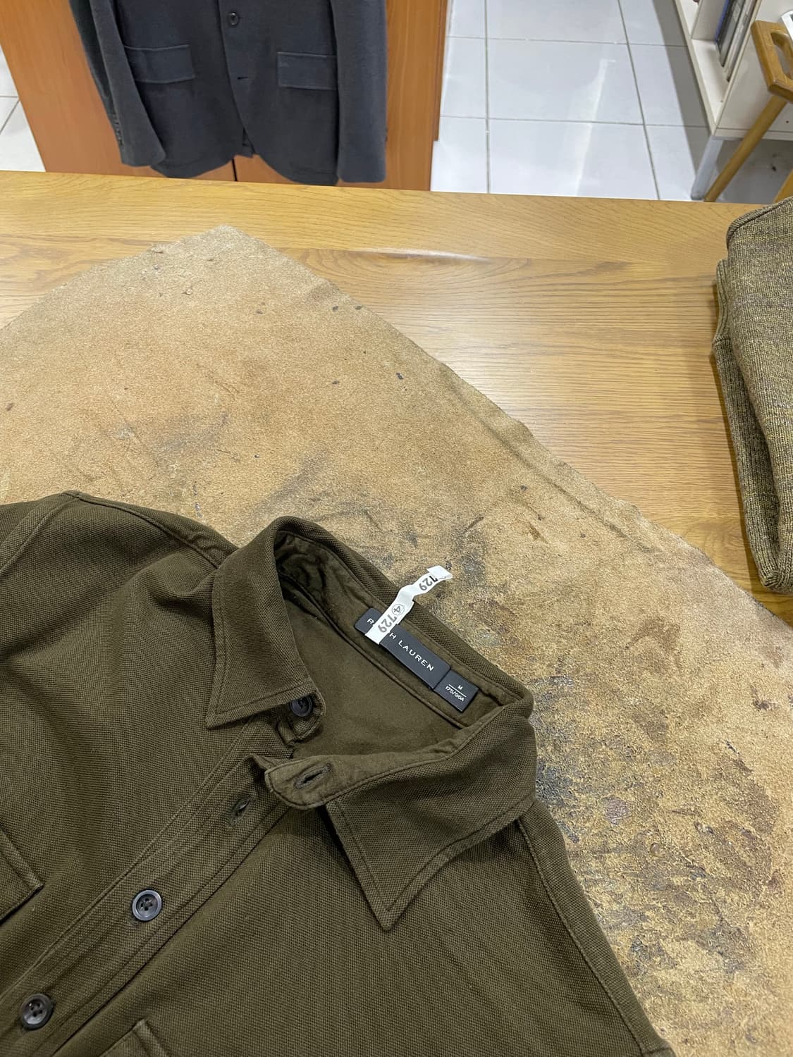 폴로랄프로렌(블랙라벨)/딥카키 카라티(M) 상품이미지3