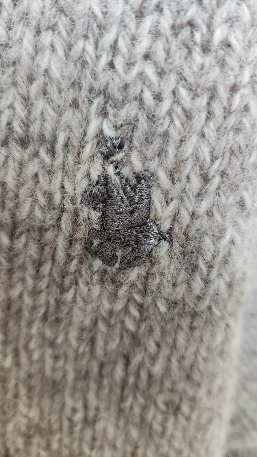 숄카라 니트 패치 스웨터 L(실제 105) 상품이미지3